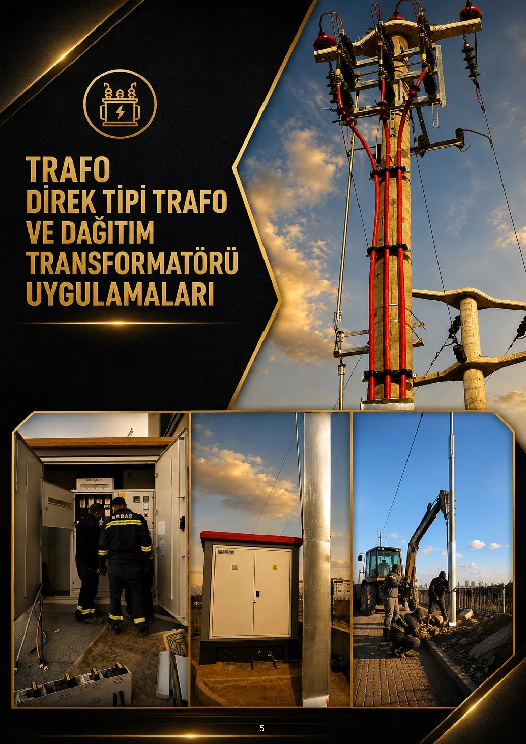 Alarhan Elektrik Trafo uygulamaları uygulama ve hizmet görselleri
